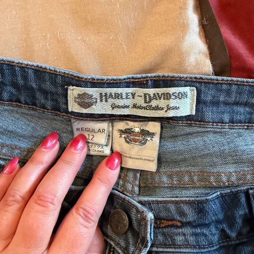 Harley-Davidson Women's Boot Cut Jeans - Size 12 R - Picture 3 of 3